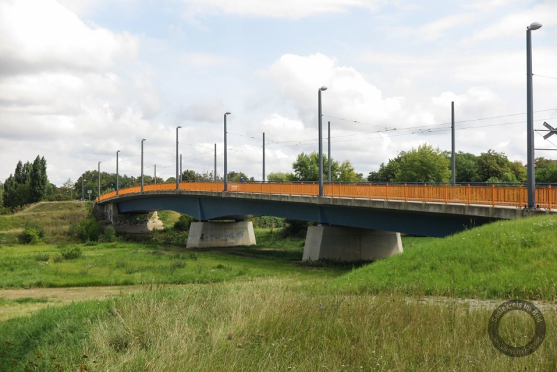 Ernst-Thälmann-Brücke über die Saale in Bad Dürrenberg im Saalekreis