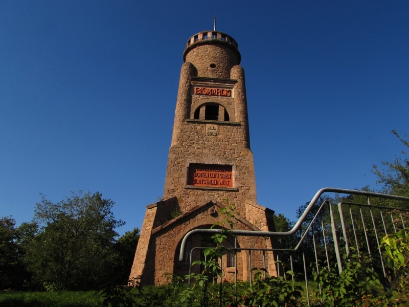 Bismarckturm in Wettin im Saalekreis