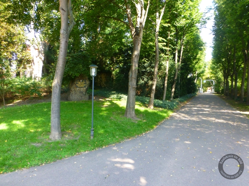 Denkmal für Friedrich Schiller am Kurpark in Bad Lauchstädt im Saalekreis