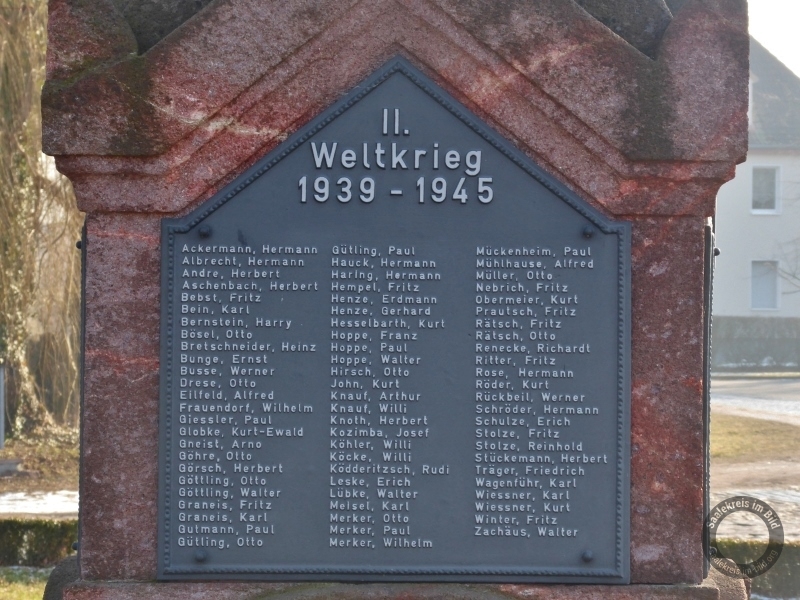 Kriegerdenkmal (Deutsch-Französischer Krieg) in Eisdorf (Teutschenthal) im Saalekreis