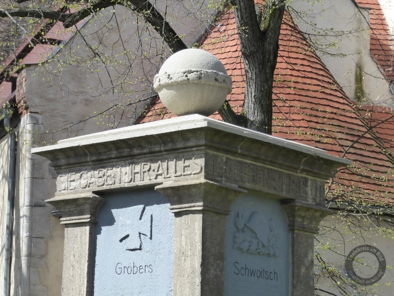 Kriegerdenkmal (Erster Weltkrieg) in Osmünde (Kabelsketal) im Saalekreis