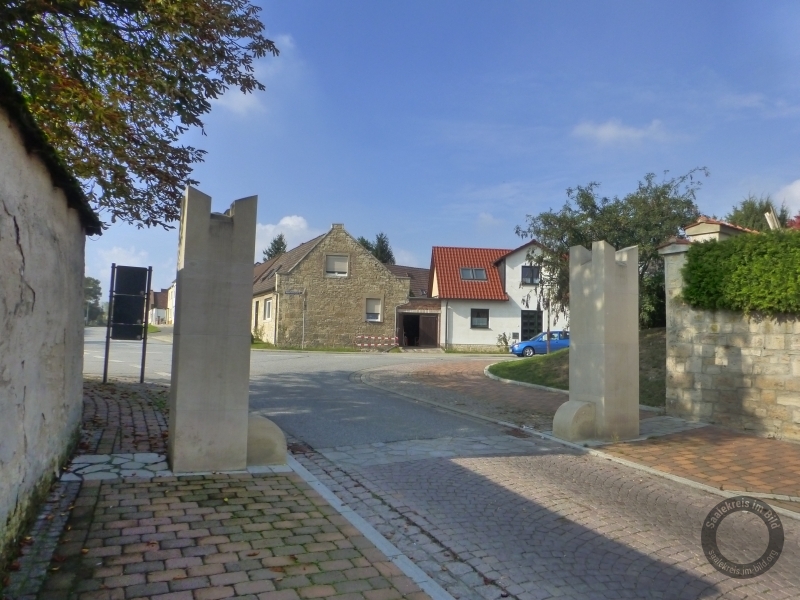 Denkmal für das Lederberger Tor in Querfurt im Saalekreis