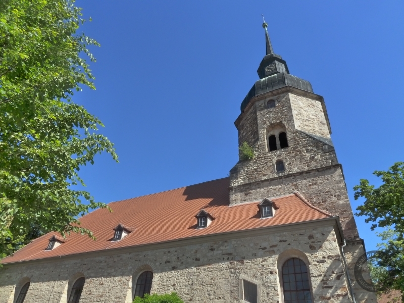 Stadtkirche" St. Fabian, Sebastian, Valentin und Cyriakus" in Bad Lauchstädt (Saalekreis)