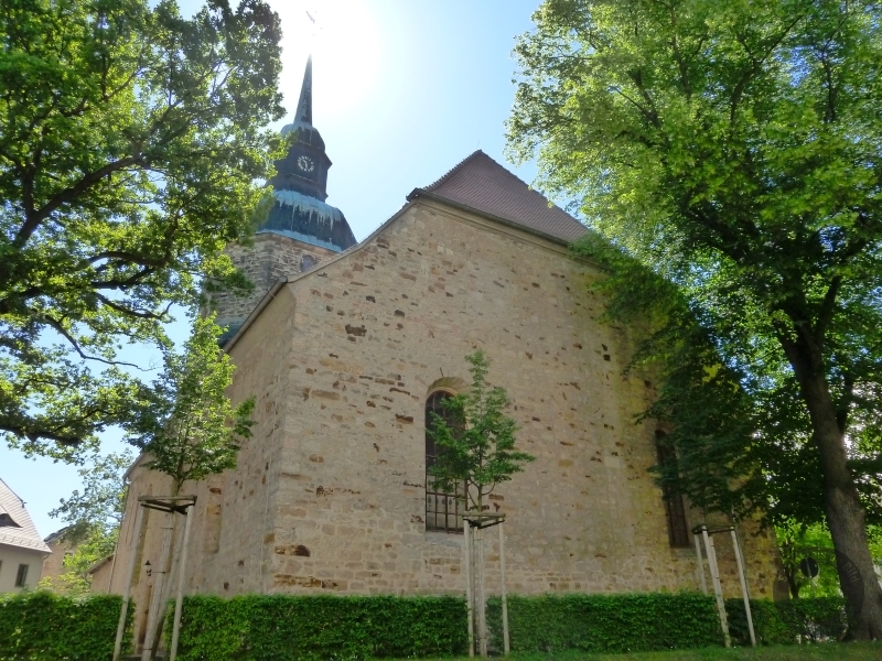 Stadtkirche" St. Fabian, Sebastian, Valentin und Cyriakus" in Bad Lauchstädt (Saalekreis)