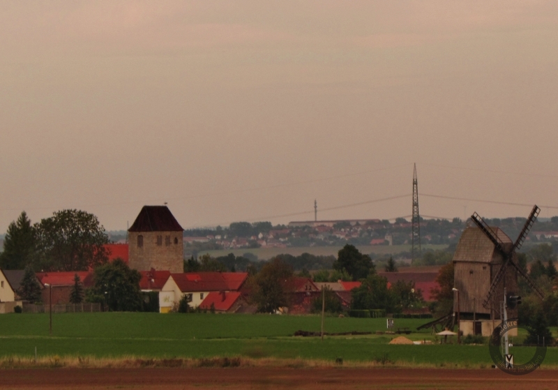 Bockwindmühle im Barnstädter Weg in Langeneichstädt (Mücheln) im Saalekreis