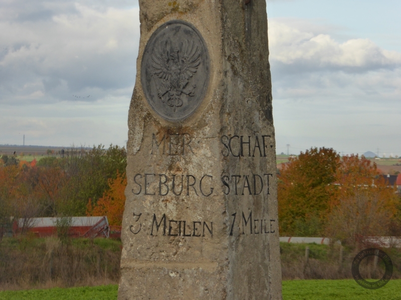 Ganzmeilenstein bei Altweidenbach (Weida-Land) im Saalekreis