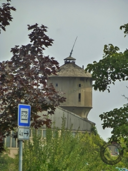 Wasserturm am Bahnhof in Querfurt im Saalekreis