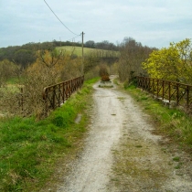 Südliche Eisenbahnbrücke in Köllme (Salzatal) im Saalekreis