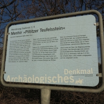 Piltitzer Teufelsstein in Gütz (Stadt Landsberg) im Saalekreis