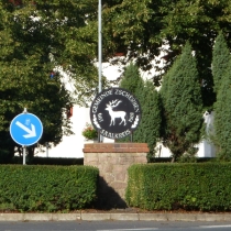 Denkmal zur 1000-Jahr-Feier in Zscherben im Saalekreis