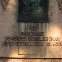 Kriegerdenkmal (Erster Weltkrieg) in Burgliebenau (Schkopau) im Saalekreis