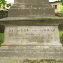 Kriegerdenkmal (Erster Weltkrieg) in der Kleinen Straße in Gatterstädt (Stadt Querfurt) im Saalekreis