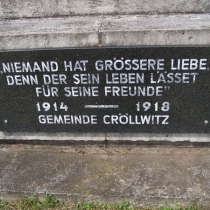 Kriegerdenkmal (Erster Weltkrieg) in Leuna-Kröllwitz