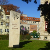 Friedensdenkmal am Roßplatz in Querfurt im Saalekreis