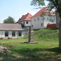 Ganzmeilenstein in Göhlitzsch in Leuna im Saalekreis