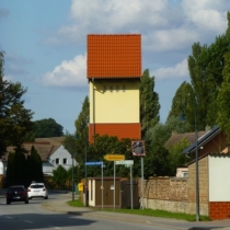 Trafoturm (Artenschutzturm) in Benkendorf (Salzatal) im Saalekreis
